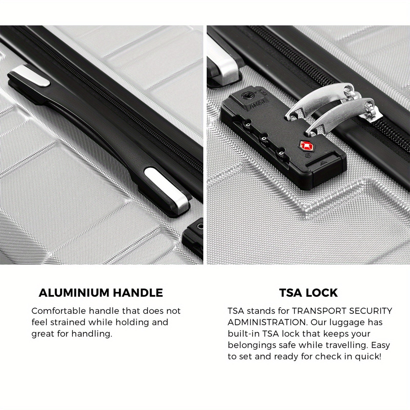Mazam | 3-Piece Luggage Set – Hard Shell Spinner Suitcases with TSA Lock TARHUS Outdoor & Survival