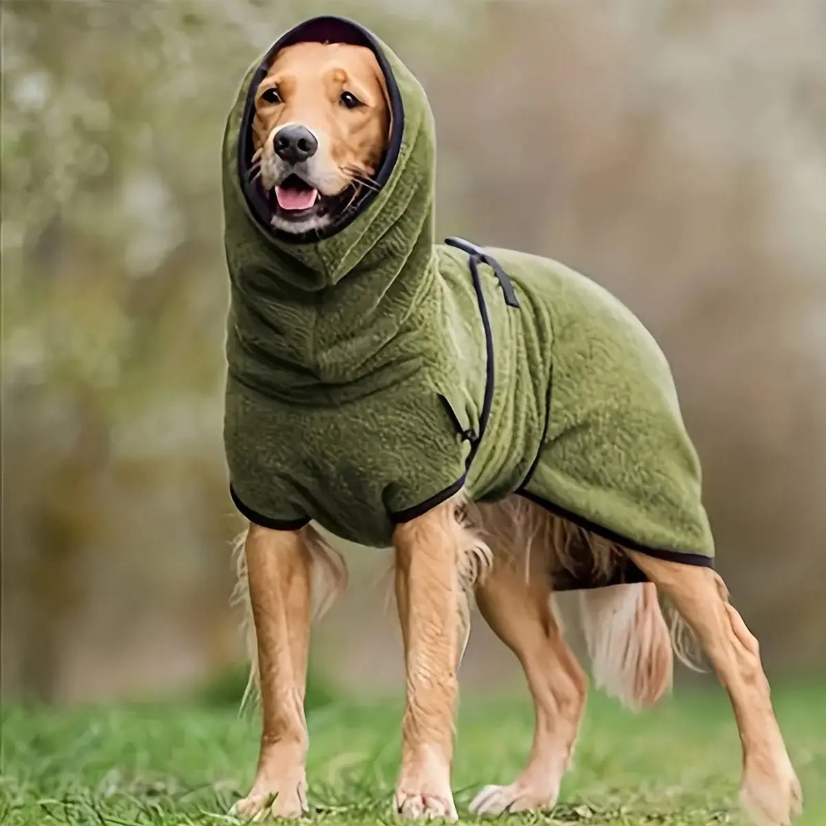 Fleece-Lined Dog Jacket Hoodie – Warm Winter Pet Jumper - TARHUS