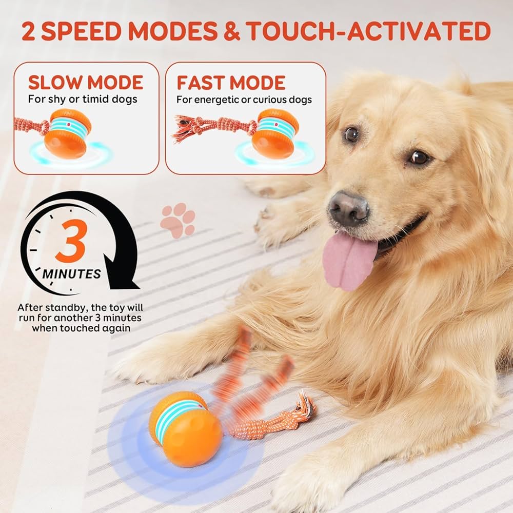 Interactive Dog Toy | Smart Rolling Ball for Active Pets TARHUS Pets