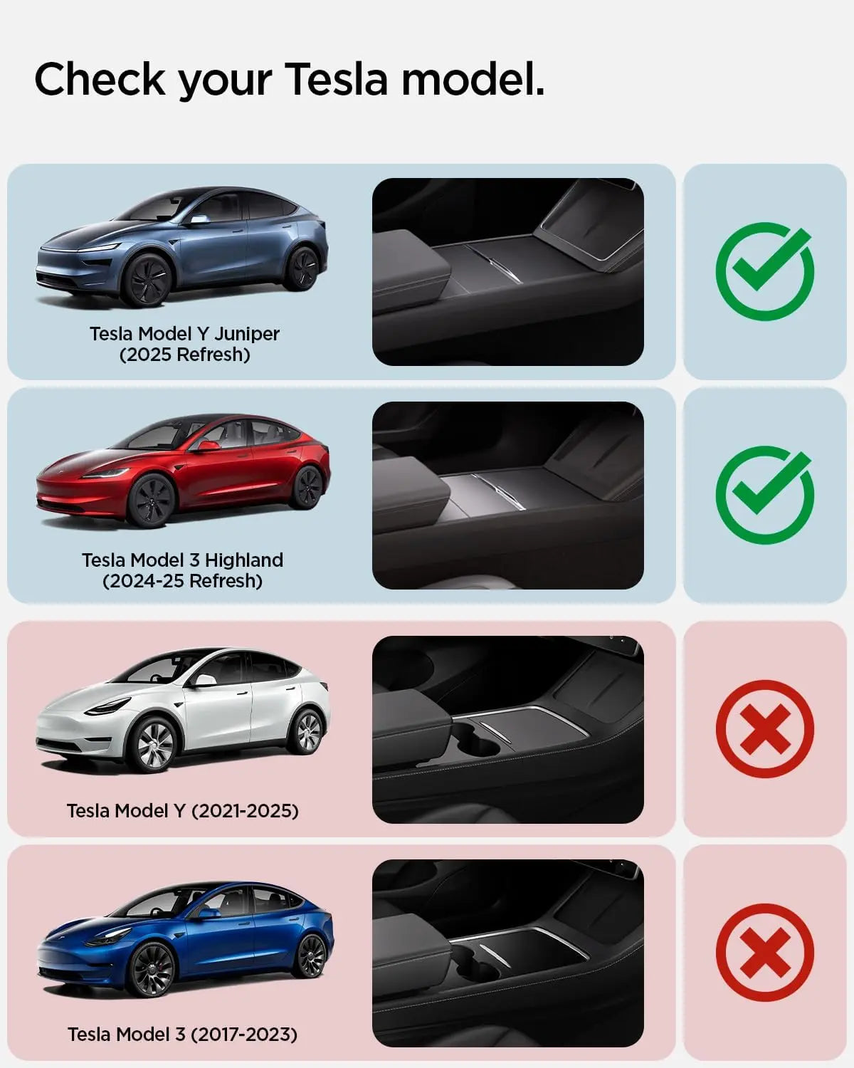 Spigen One-Tap Hidden Storage Box – Carbon Edition Console Organizer for Tesla Model Y (2025/2026 Juniper) & Model 3 (2024/2025 Highland) - TARHUS