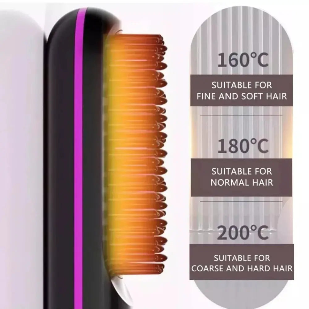 Cordless Hair Straightener Brush - TARHUS
