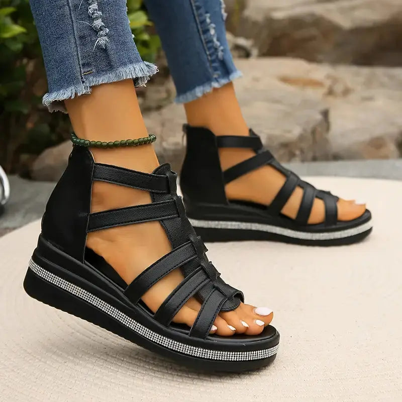 Capri | Orthopedic Gladiator Sandals – Comfortable Summer Sandals with Arch Support TARHUS Women's Shoes