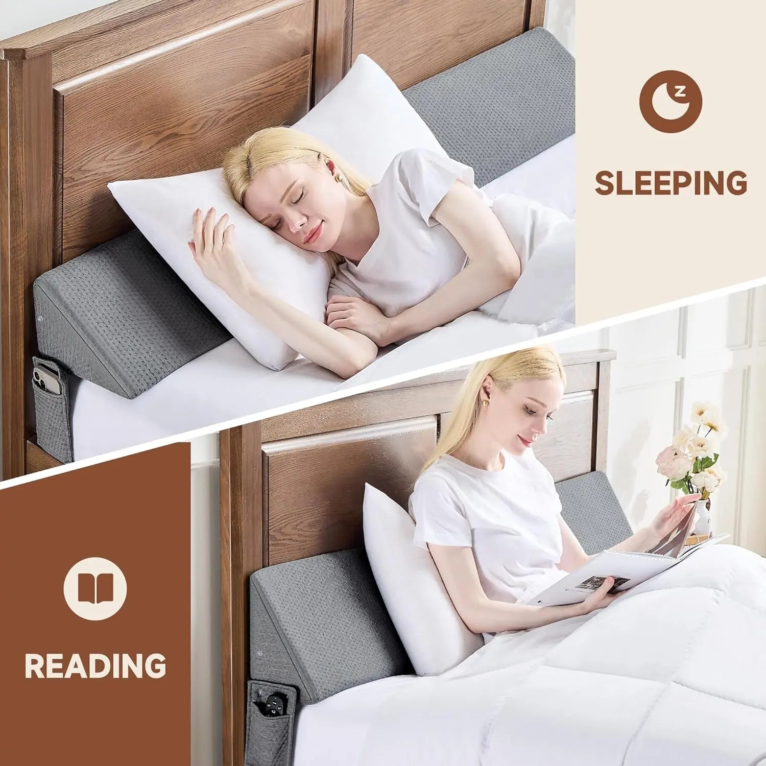 Bed Gap Filler Wedge | Support Pillow – Sleep & Storage Comfort TARHUS Support Pillow