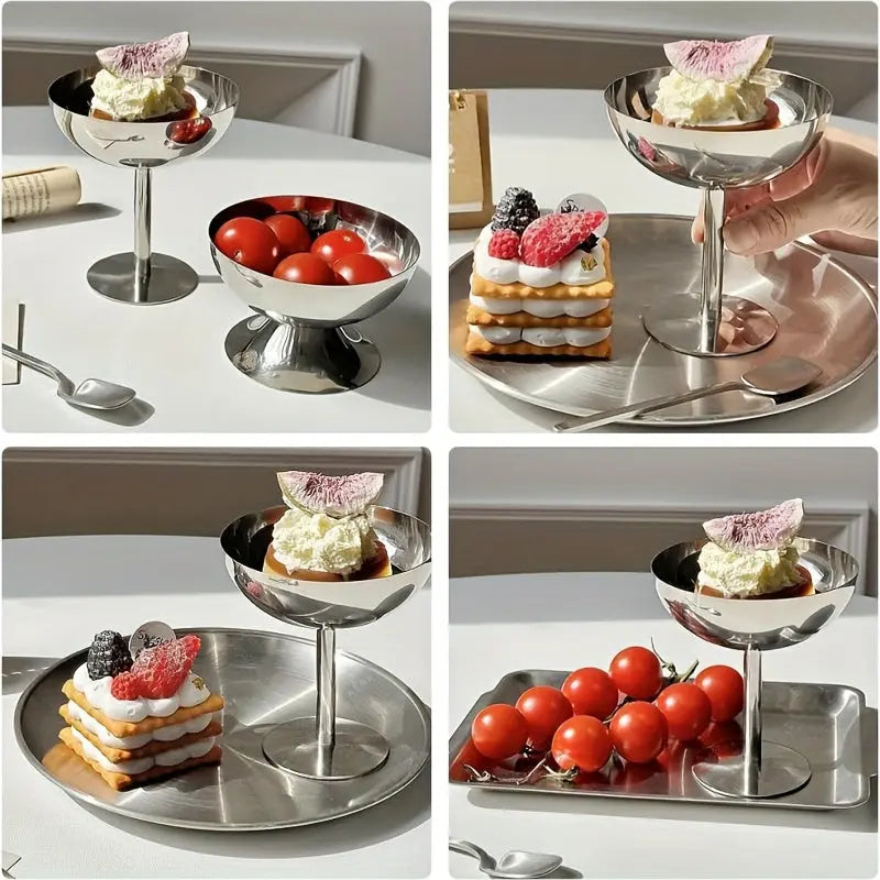 Stainless Steel Ice Cream Cup | Elegant Dessert Bowl for Sweets TARHUS Kitchen & Dining