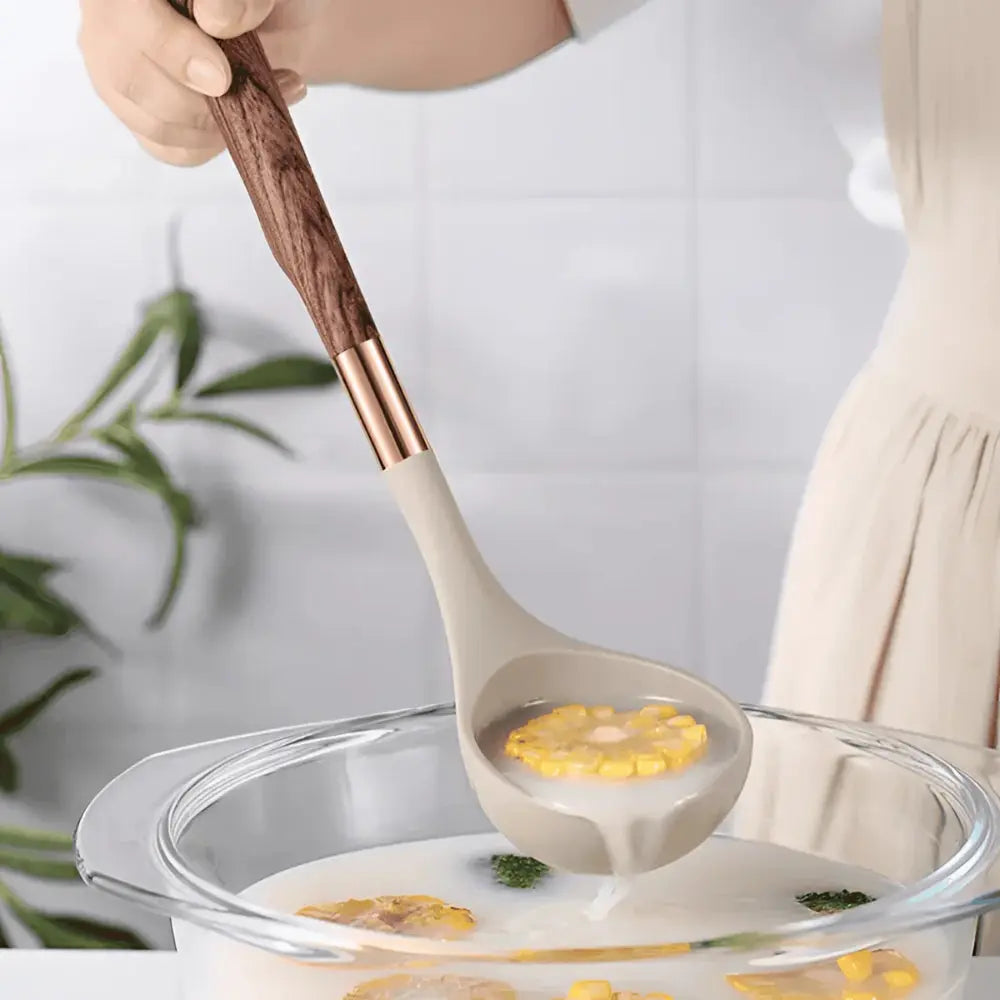 Silicone Cooking Utensils Set | 10-Piece Kitchen Tools – Heat Resistant TARHUS Cooking Utensils