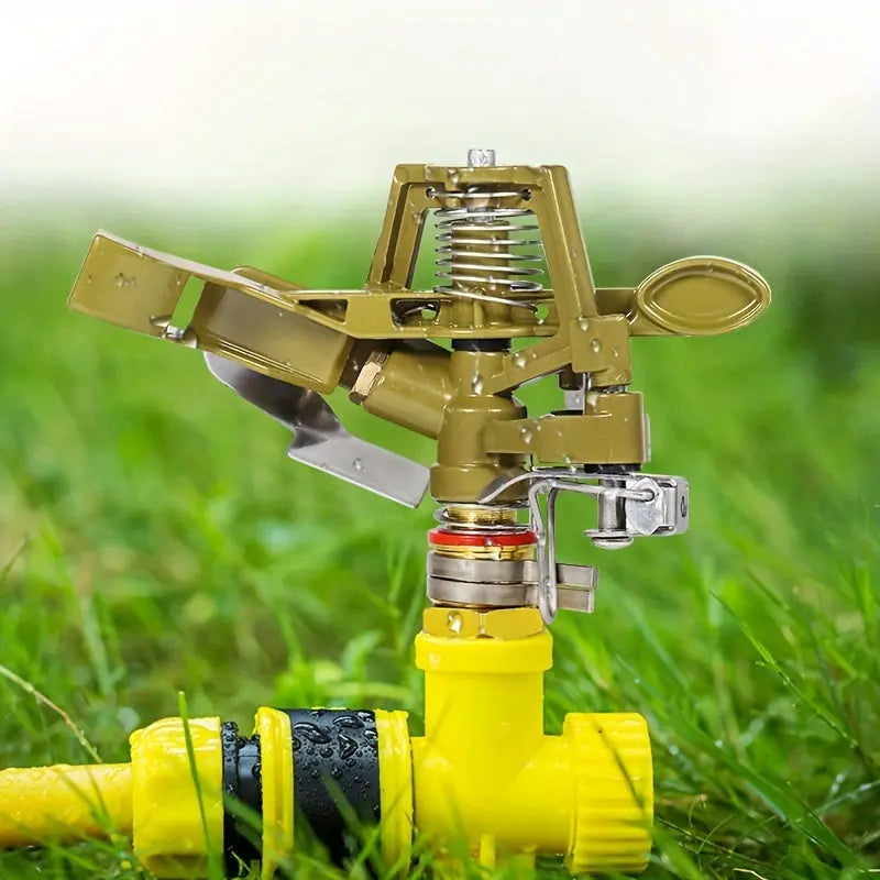 AquaFlow | Zinc Alloy 360° Rotating Lawn Sprinkler with Adjustable Nozzle TARHUS Garden