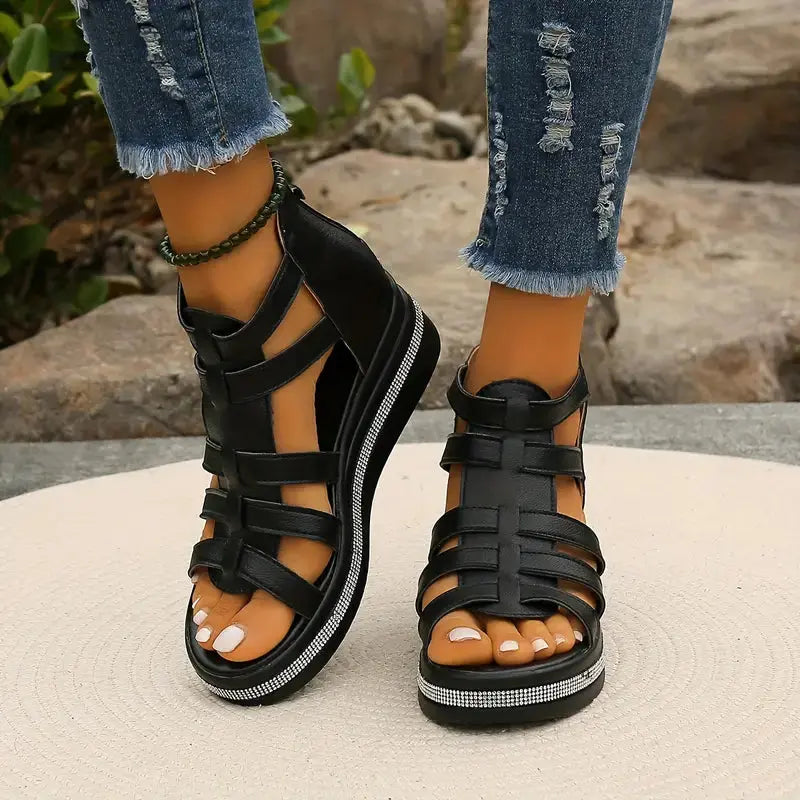 Capri | Orthopedic Gladiator Sandals – Comfortable Summer Sandals with Arch Support TARHUS Women's Shoes