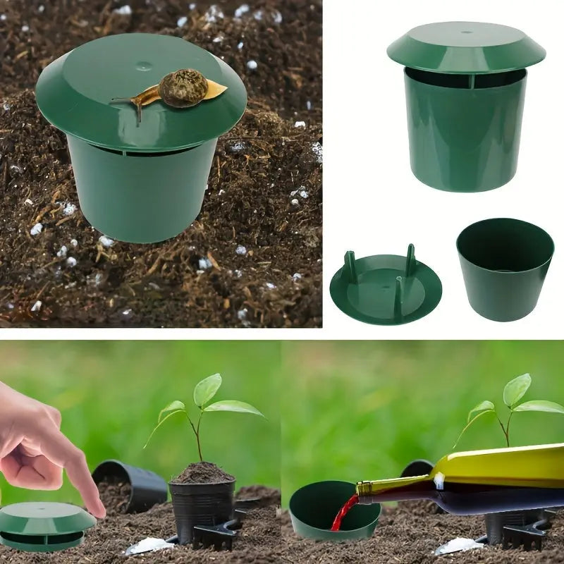 Non-Toxic Slug & Snail Trap for Garden – Reusable Pest Control Cage for Vegetables & Flowers, No Electricity or Chemicals TARHUS Garden