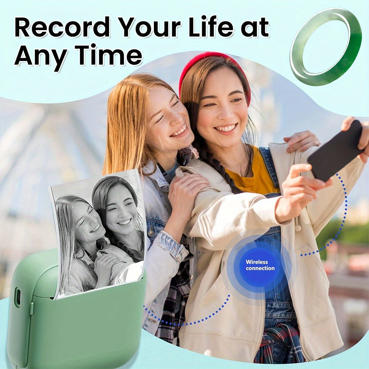 PrintEase | Portable Thermal Printer – Wireless Instant Mini Printer for Photos & Labels TARHUS Electronics & Gadgets