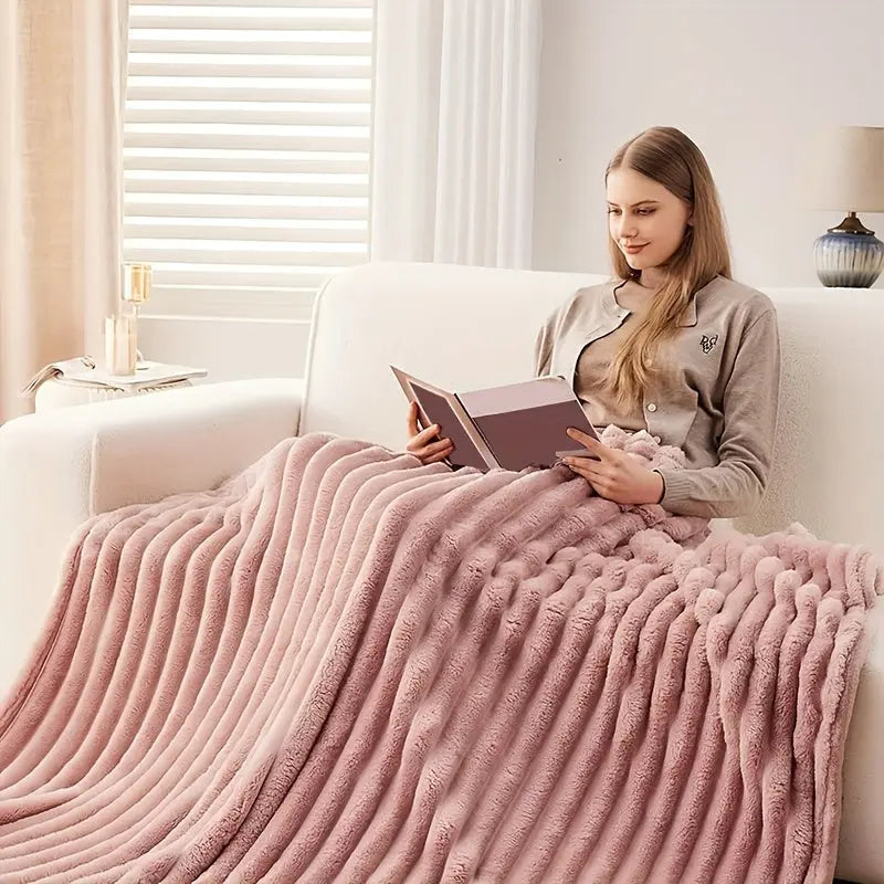 Super-Soft Plush Flannel Fleece Throw Blanket - TARHUS