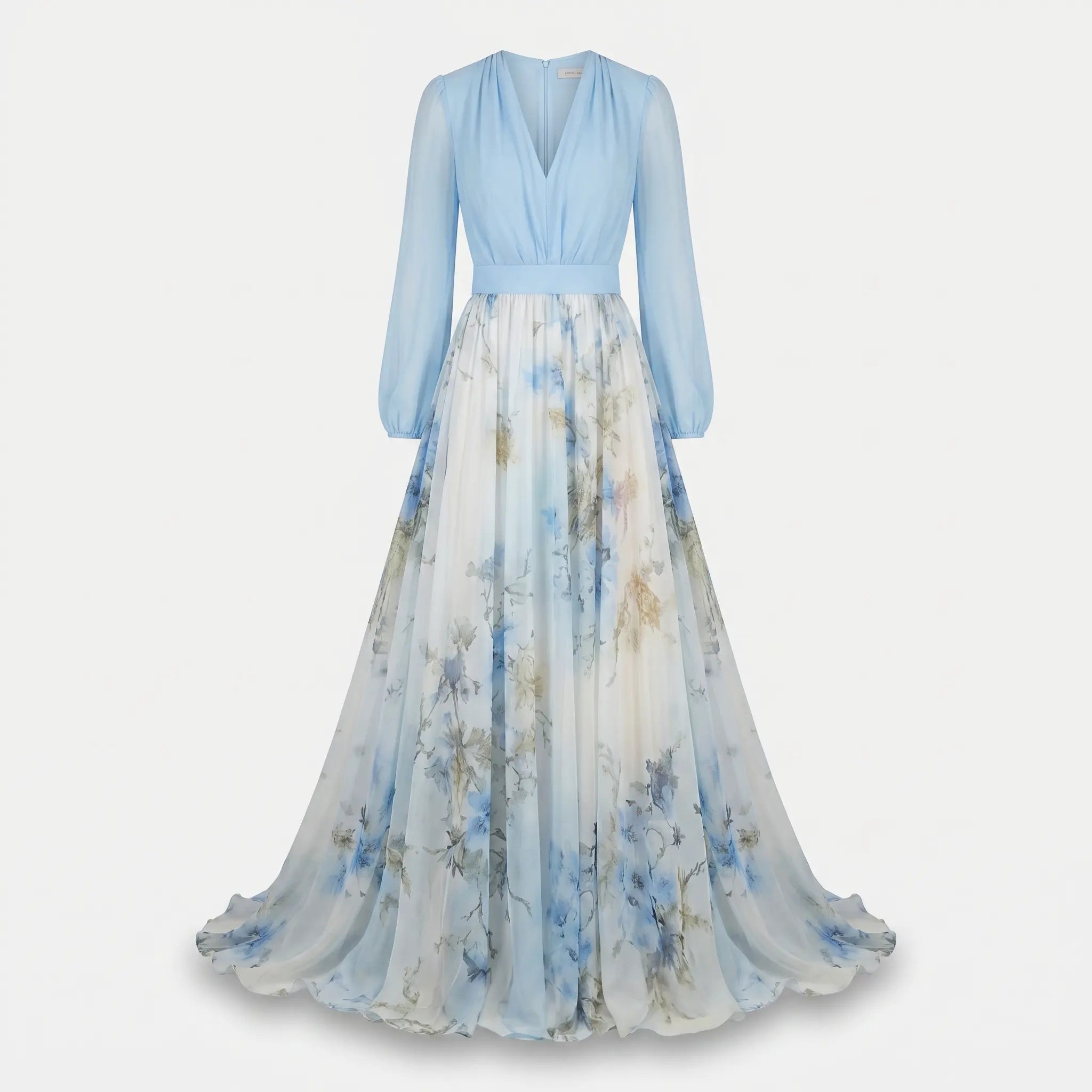 Pleated Chiffon Floral Maxi Wedding Guest Dress for Women TARHUS SS - Womens - Maxi Dress