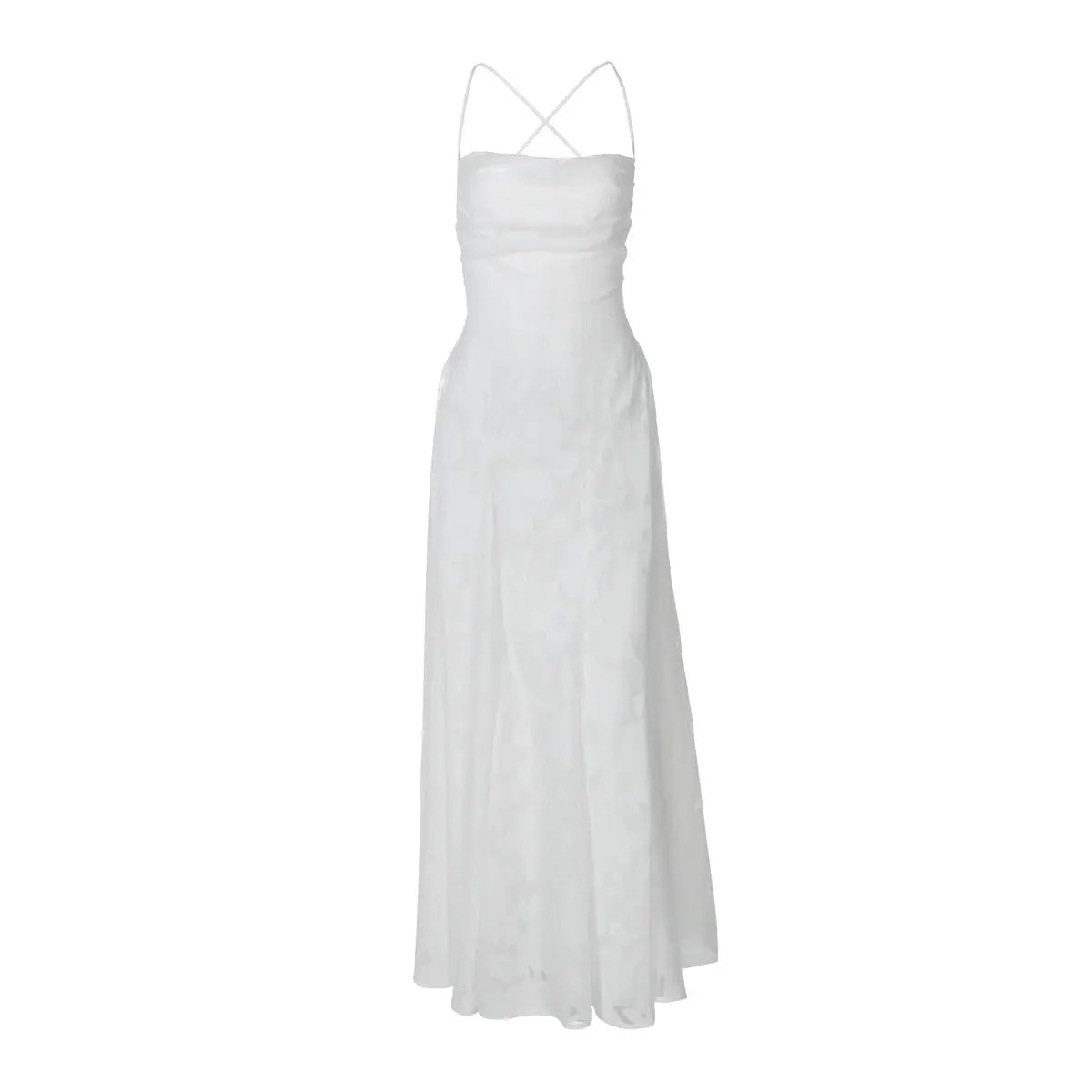 A-Line Floral Lace Maxi Evening Dress for Women TARHUS AS - Womens - Maxi Dress