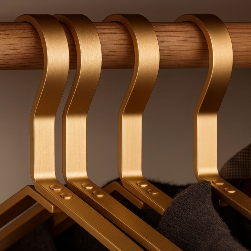 Alloy Slimline Non-Slip Clothes Hangers for Wardrobe Organisation TARHUS Clothing & Accessories