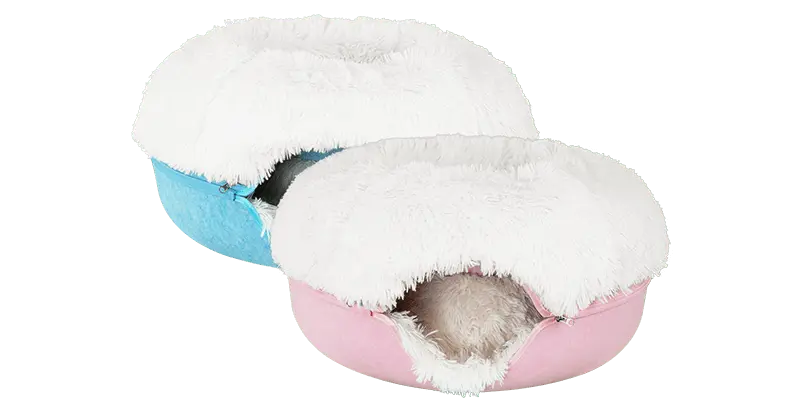 Cat Cave Calming Donut Bed for Anxiety Relief & Cozy Sleeping TARHUS Animals & Pet Supplies