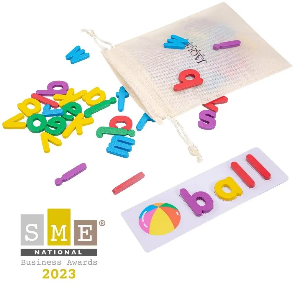 Kids' Spelling Game - Wooden Letters & Word Cards - TARHUS