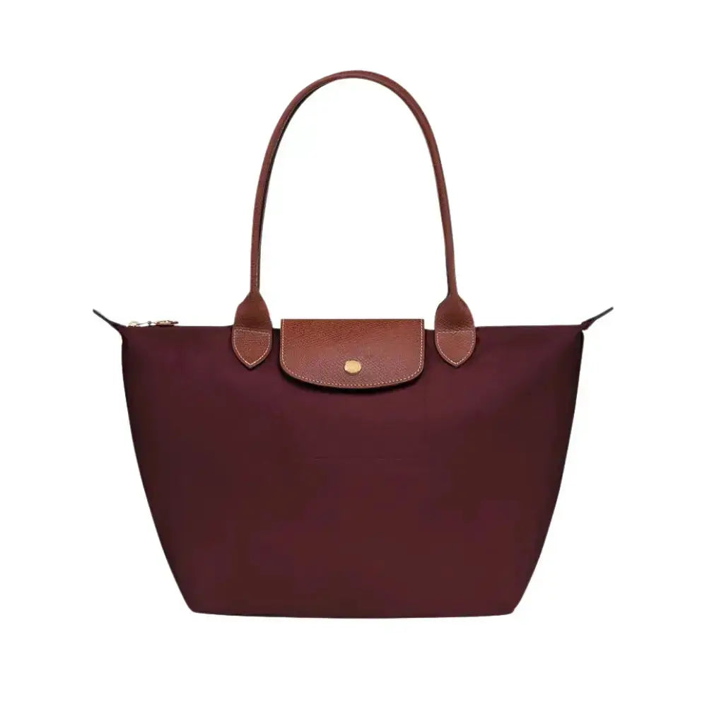 Longchamp | Le Pliage Tote Bag – Lightweight Nylon & Leather Everyday Handbag TARHUS Handbags