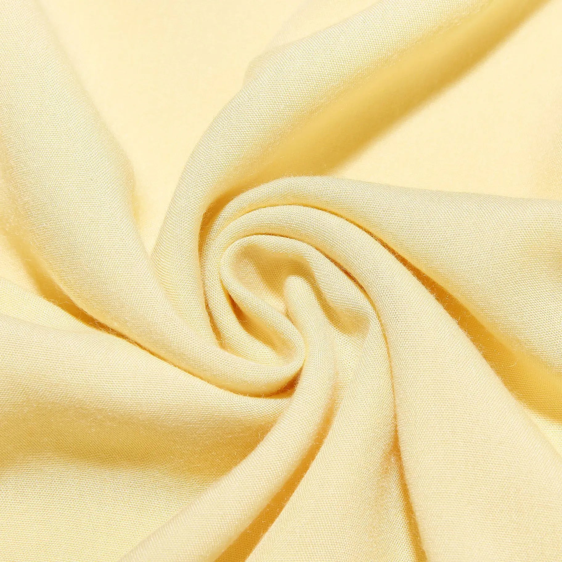 Butter Yellow Summer Cotton Maxi Dress for Women TARHUS SS - Womens - Maxi Dress