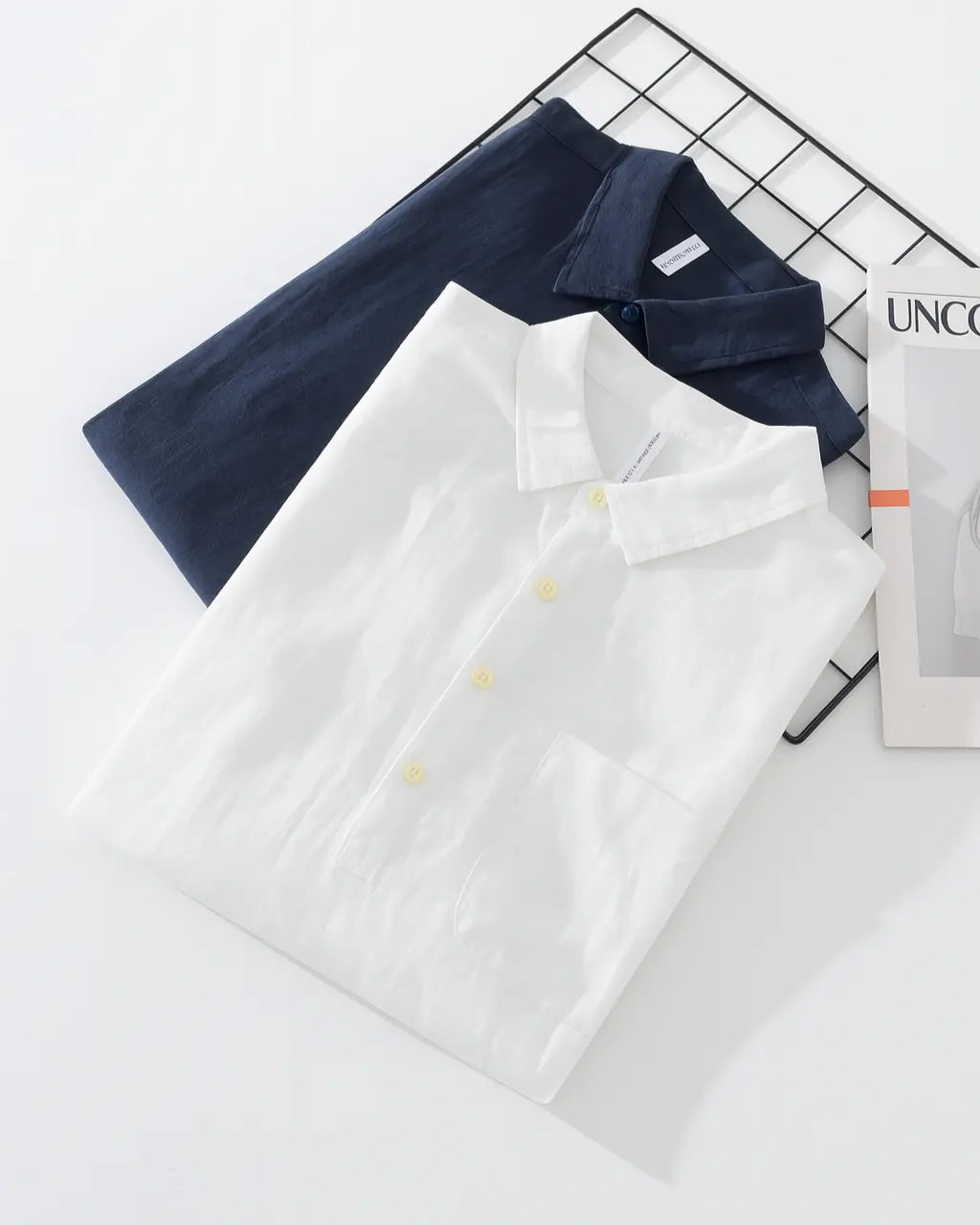 Men’s Casual Henley Shirt – Long Sleeve Cotton-Linen Pullover TARHUS Men Clothing