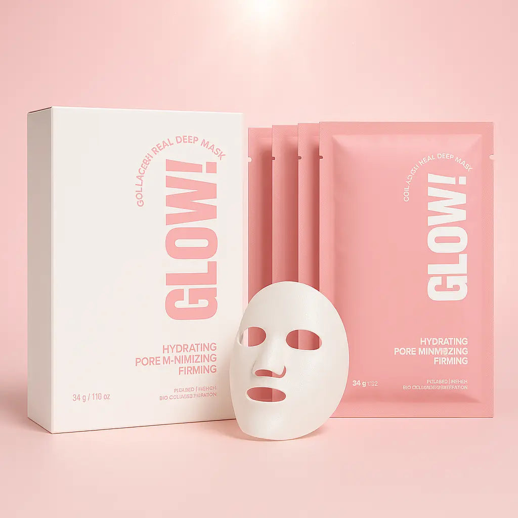 Glow Bio-Collagen Face Mask – Hydrating Sheet Mask TARHUS Beauty & Personal Care