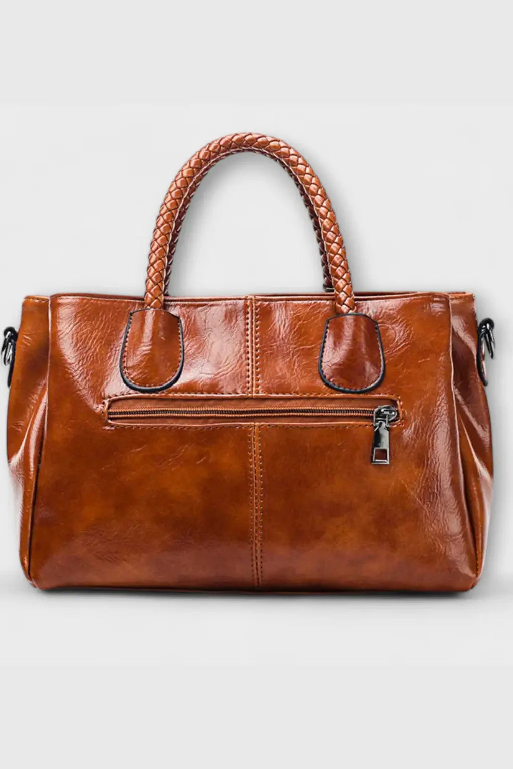 Valencia | Women Braided Handle Structured Handbag TARHUS