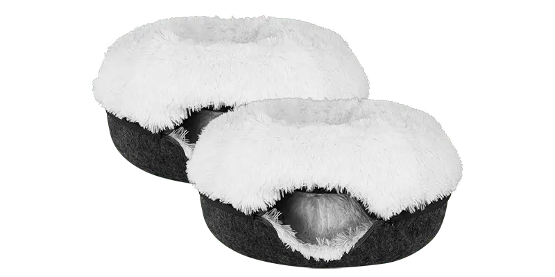 Cat Cave Calming Donut Bed for Anxiety Relief & Cozy Sleeping TARHUS Animals & Pet Supplies