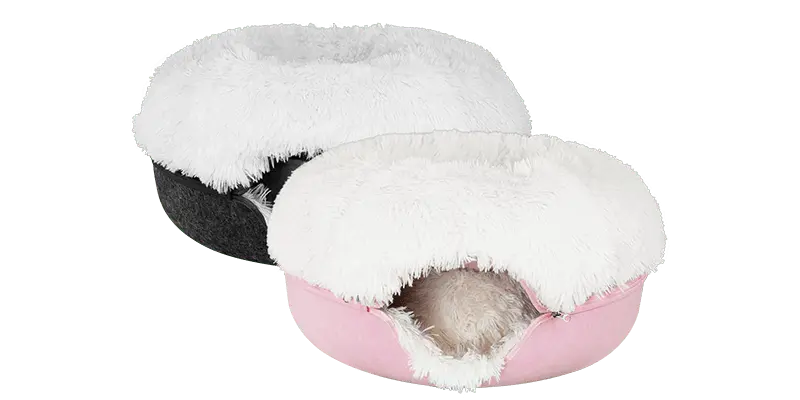 Cat Cave Calming Donut Bed for Anxiety Relief & Cozy Sleeping TARHUS Animals & Pet Supplies