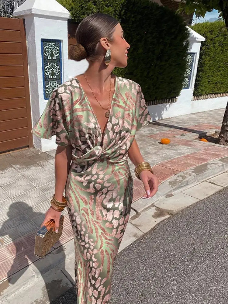Chic Versatile Wrap Dress for Effortless Style TARHUS Maxi Dresses (Women)
