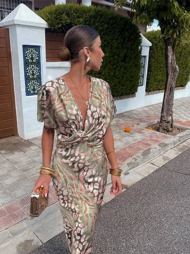 Chic Versatile Wrap Dress for Effortless Style TARHUS Maxi Dresses (Women)