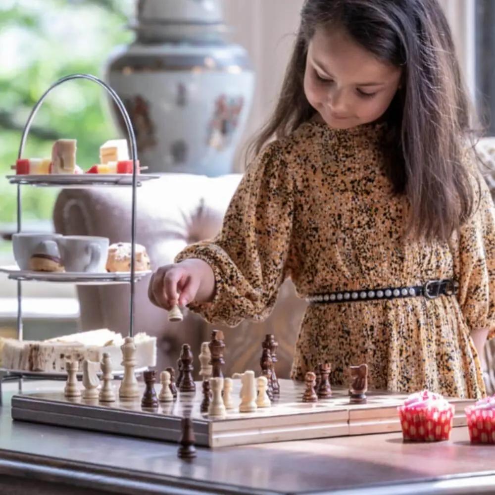 Folding Chess Board - Luxury 15 Inch Chess Set - TARHUS