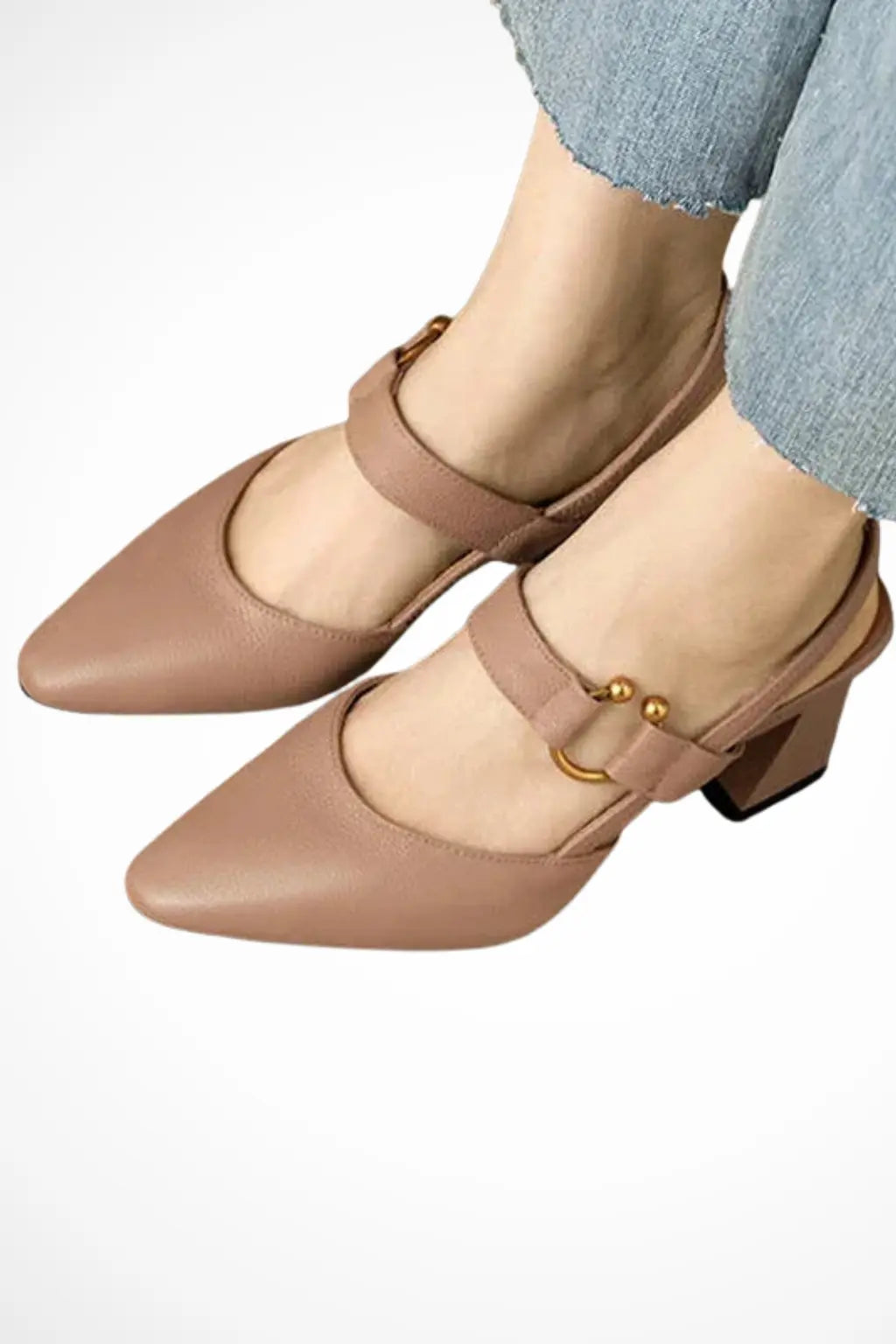 Valeria | Women Square Toe Slingback Heels TARHUS