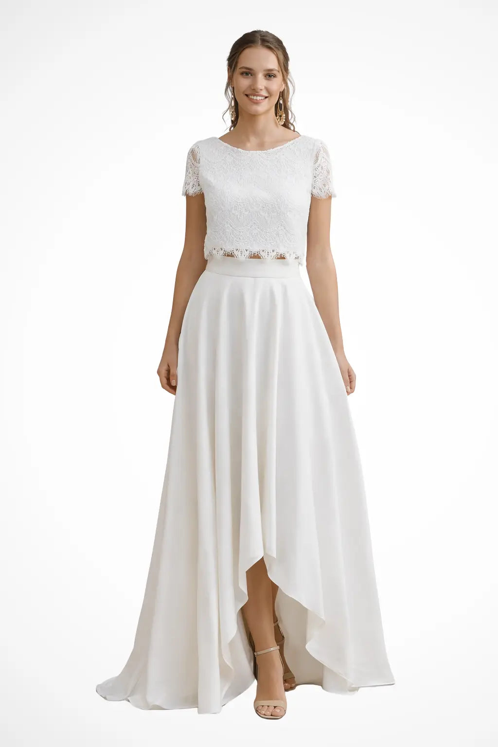 Elaris | Women Lace Top Maxi Skirt Wedding Guest Bridal Set TARHUS Women Dress