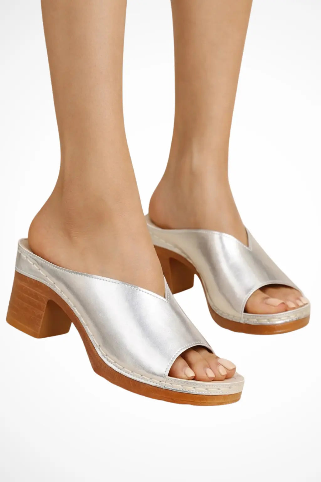 Rosalind | Women Open Toe Slip On Block Heel Mules TARHUS