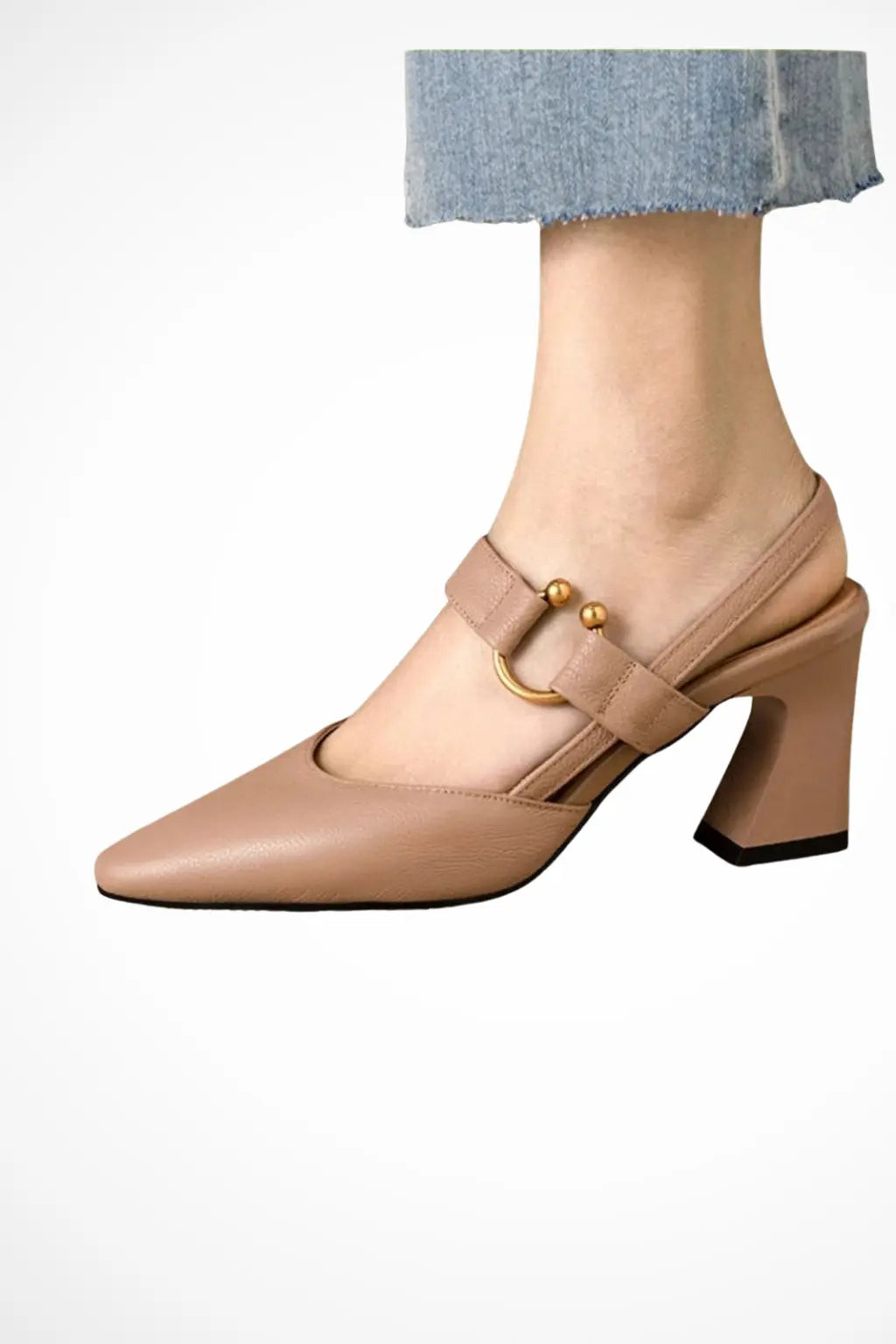 Louise | Women Slingback Block Heel Mary Jane Heels TARHUS