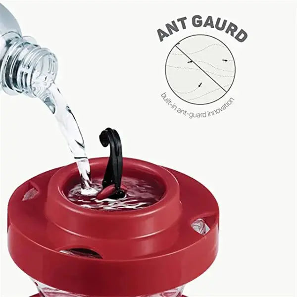Bee-Proof Hanging Hummingbird Feeder with Perch – Leak-Free Design, Ant Guard, Easy-Clean Reservoir - TARHUS