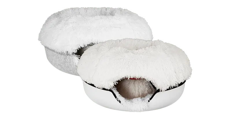 Cat Cave Calming Donut Bed for Anxiety Relief & Cozy Sleeping TARHUS Animals & Pet Supplies