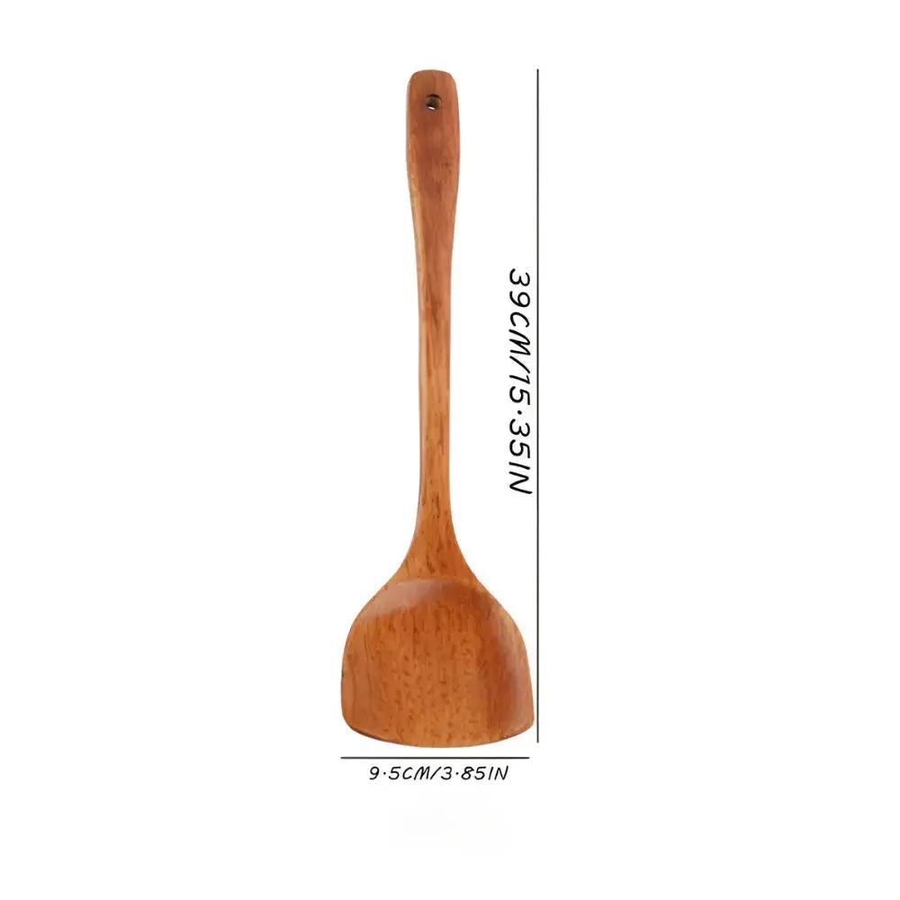 Wooden Kitchen Utensil Set | Natural Hardwood – Everyday Cooking Tools TARHUS Cooking Utensils