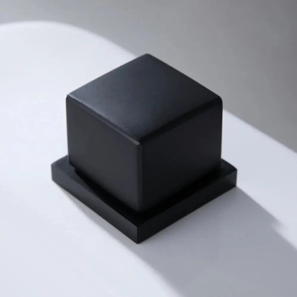 Modern Matte Black Bathroom Faucet – Waterfall Spout with Solid Brass Construction - TARHUS