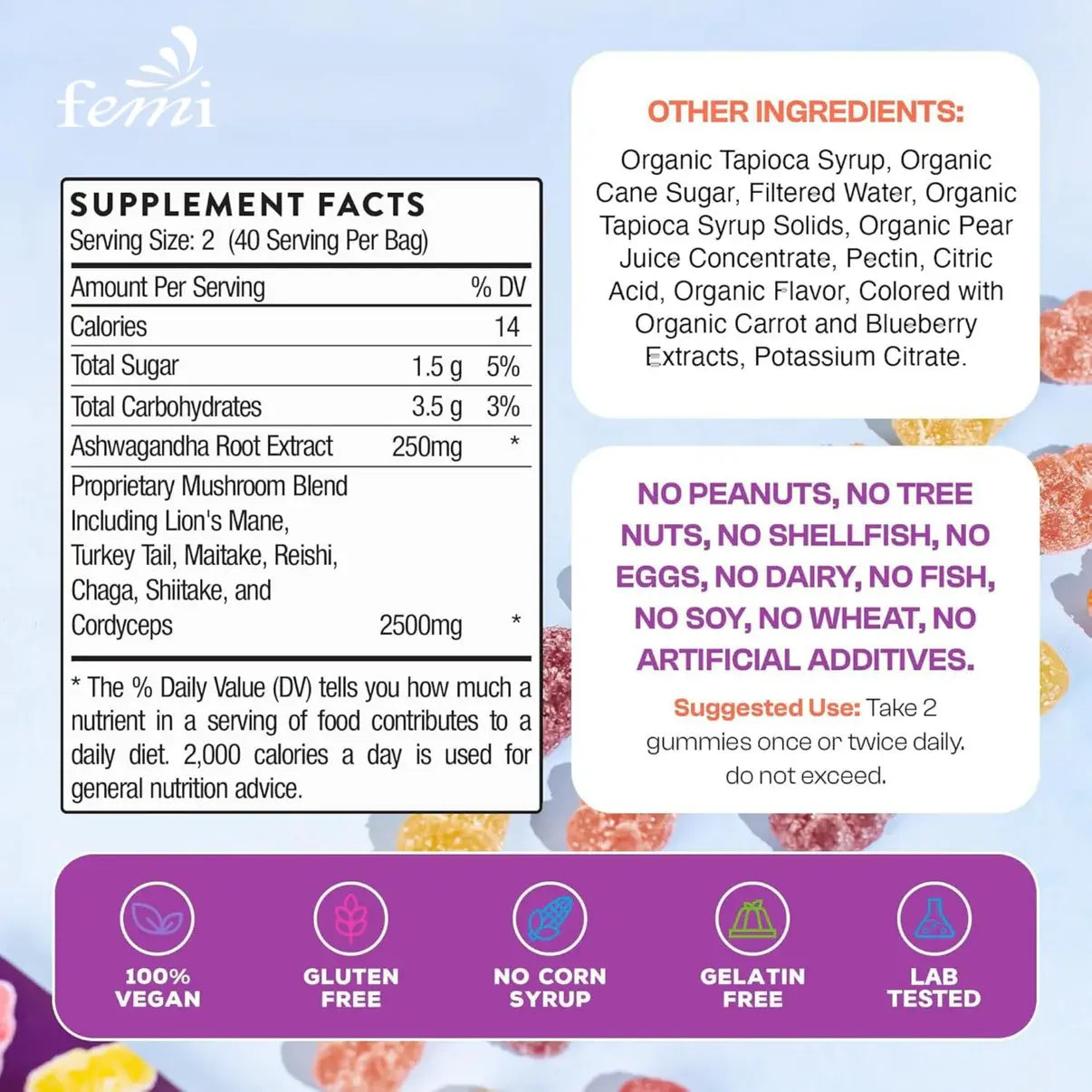 Mushroom Gummies – Functional Blend | 60 ct - TARHUS