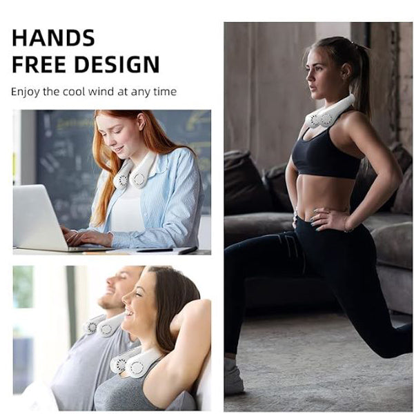 AeroNeck | Portable Neck Fan – Hands-Free Cooling with Adjustable Speeds TARHUS Gadgets