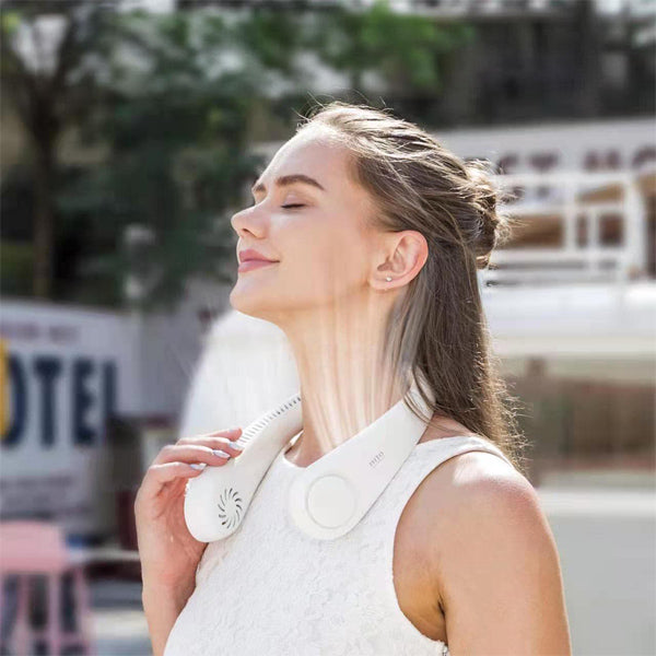 AeroNeck | Portable Neck Fan – Hands-Free Cooling with Adjustable Speeds TARHUS Gadgets