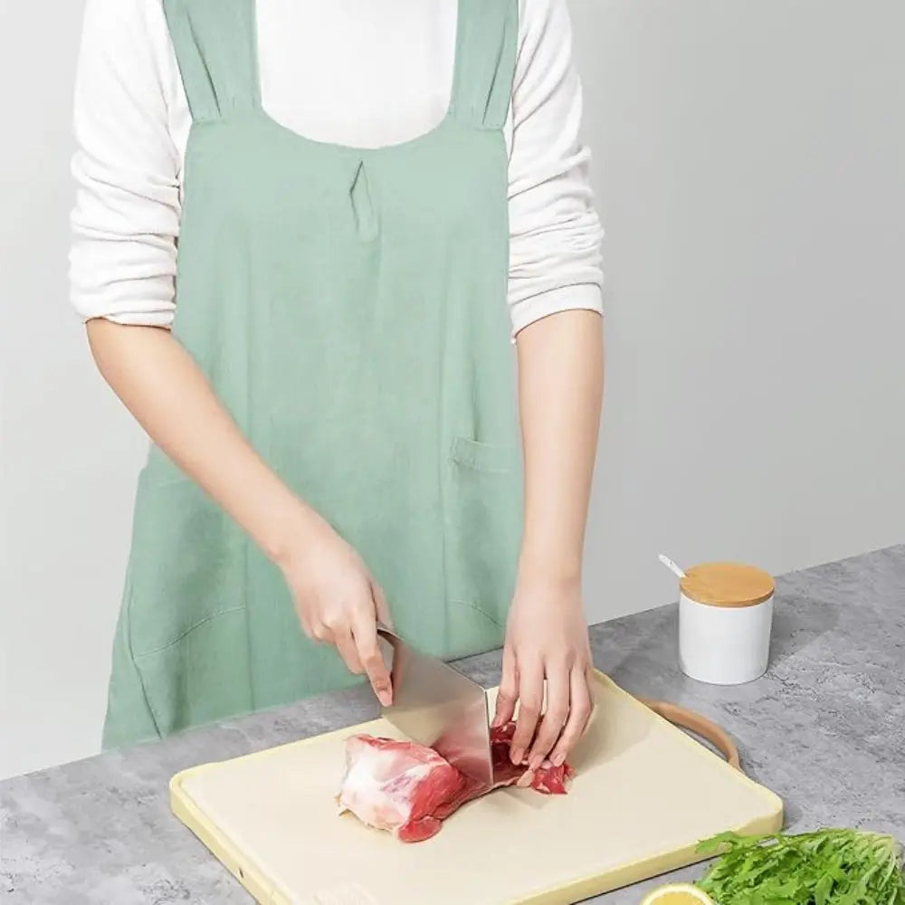 Korean Cross-Back Apron | Relaxed Fit – Everyday Home Wear TARHUS Aprons