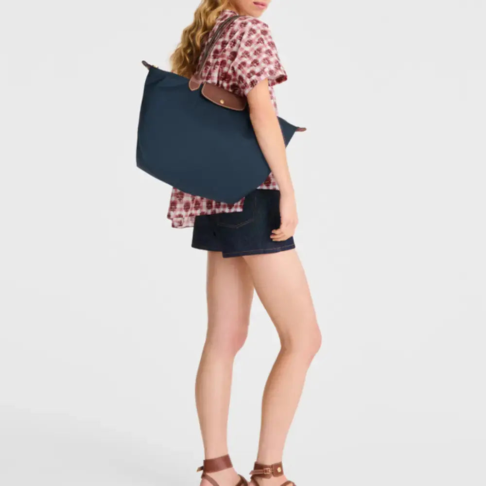 Longchamp | Le Pliage Tote Bag – Lightweight Nylon & Leather Everyday Handbag TARHUS Handbags