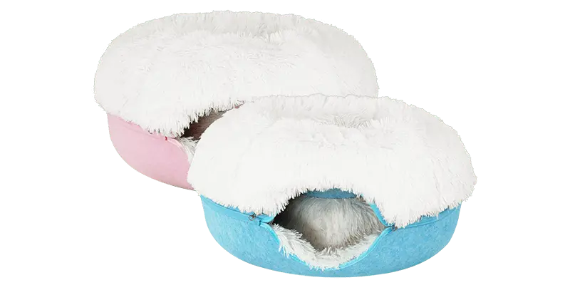 Cat Cave Calming Donut Bed for Anxiety Relief & Cozy Sleeping TARHUS Animals & Pet Supplies