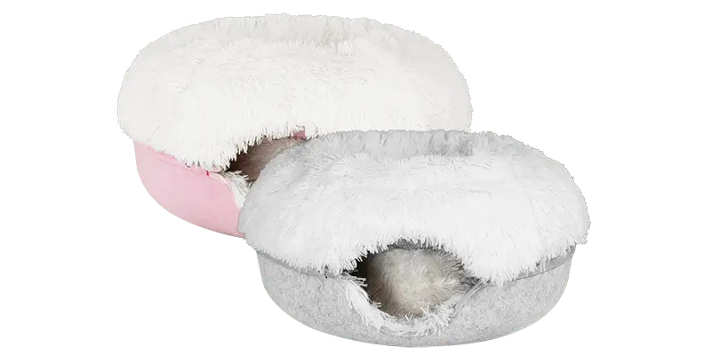 Cat Cave Calming Donut Bed for Anxiety Relief & Cozy Sleeping TARHUS Animals & Pet Supplies