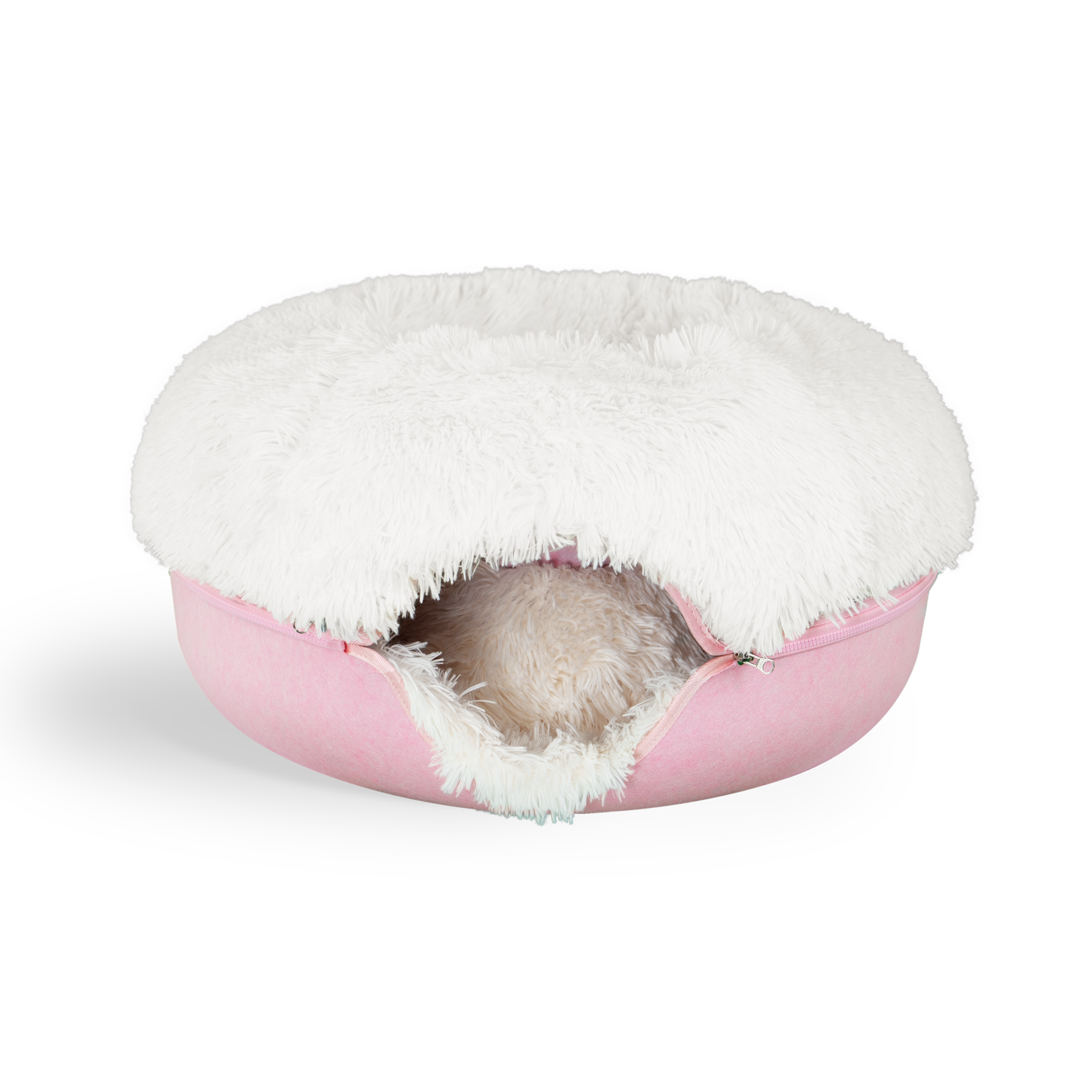 Cat Cave Calming Donut Bed for Anxiety Relief & Cozy Sleeping TARHUS Animals & Pet Supplies