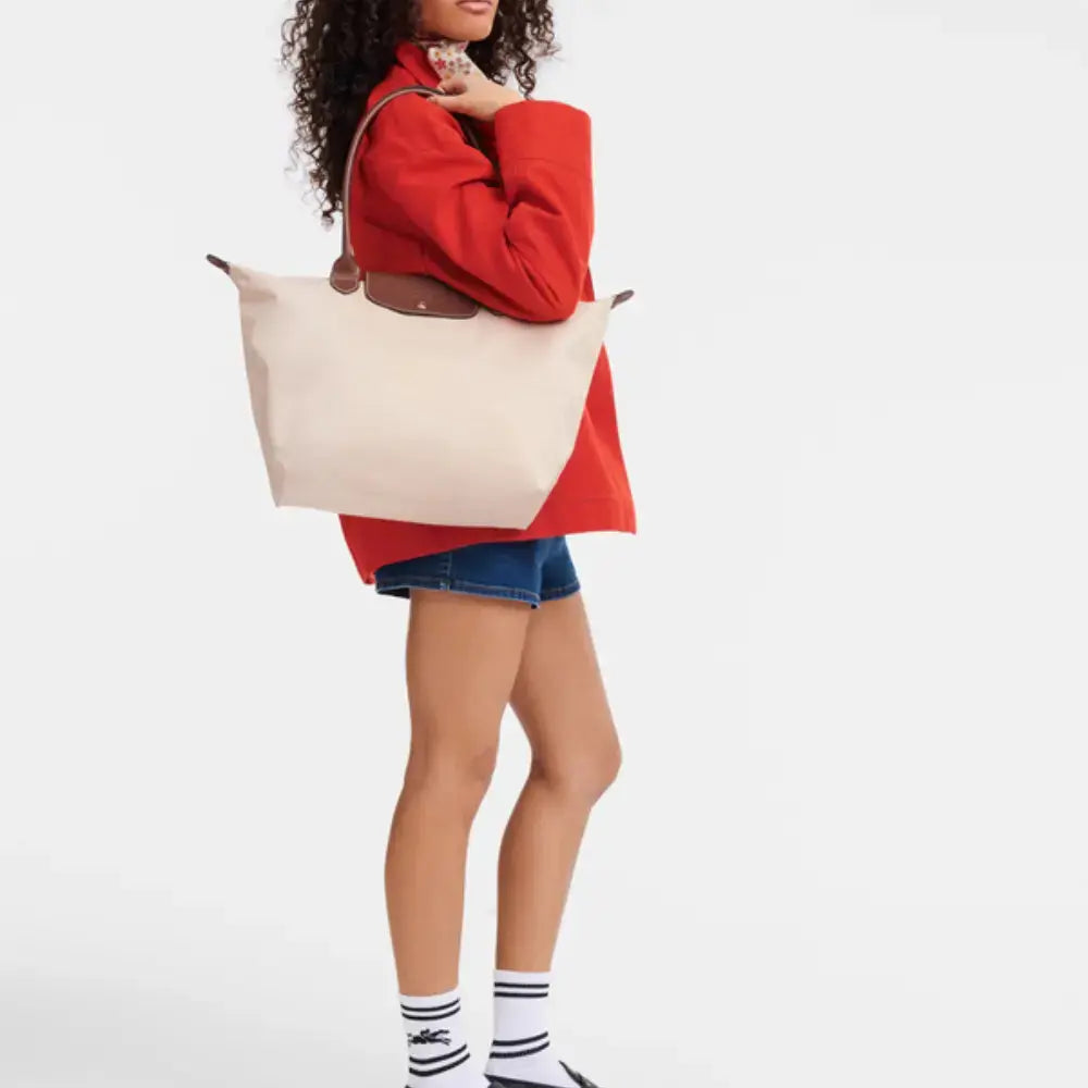 Longchamp | Le Pliage Tote Bag – Lightweight Nylon & Leather Everyday Handbag TARHUS Handbags