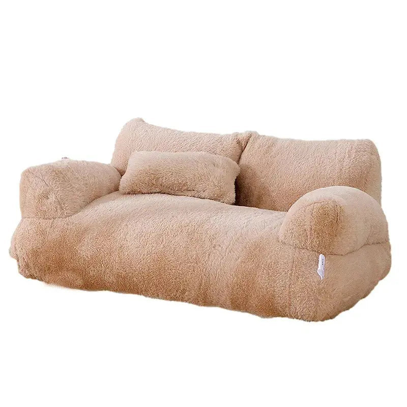 Luxury Cat Bed Sofa – Winter Warm Plush Pet Nest for Cats & Small Dogs - TARHUS