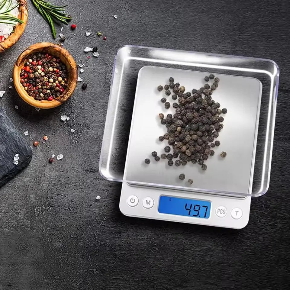 Digital Kitchen Food Scale – Precision Grams & Ounces, LCD Display, Stainless Steel Platform - TARHUS