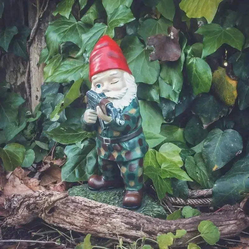 Garden Gnome Warriors – Funny Outdoor Statues for Garden TARHUS garden