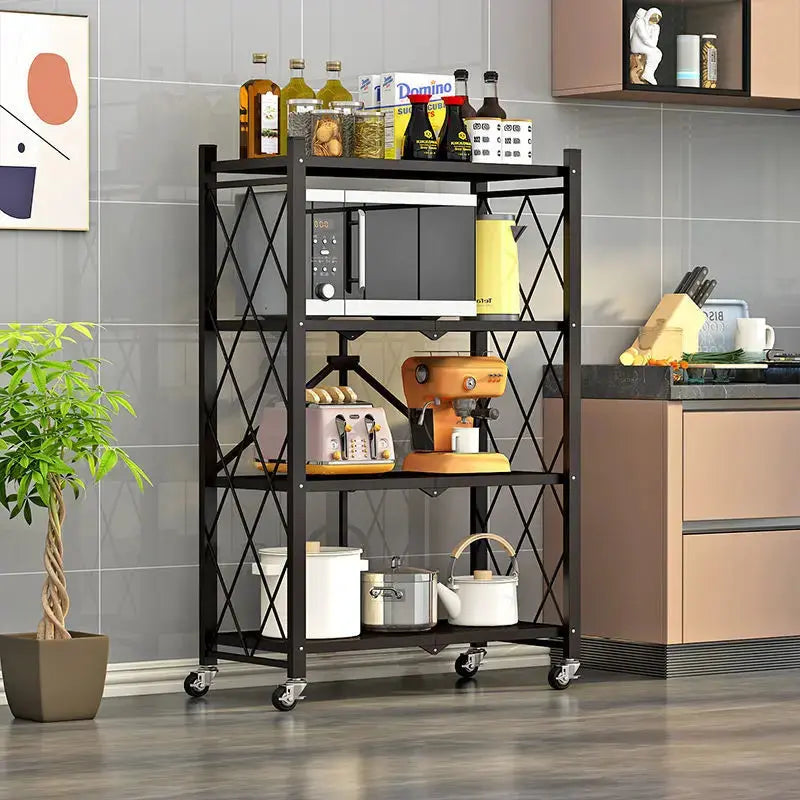 FlexiRack - Foldable Multi-Tier Storage Shelf - TARHUS